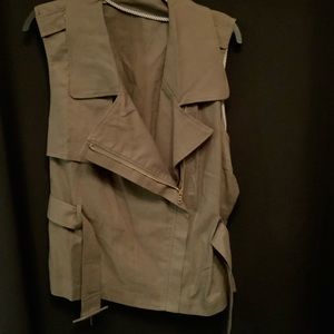 Army green tank top jacket!